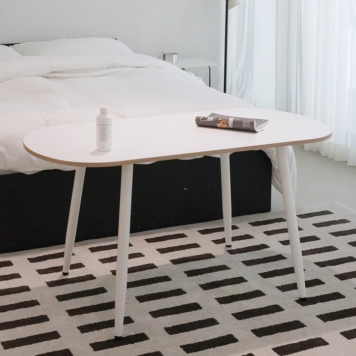 슈에뜨메종 LPM 타원형 낮은 식탁 소파 테이블 1200 x 600