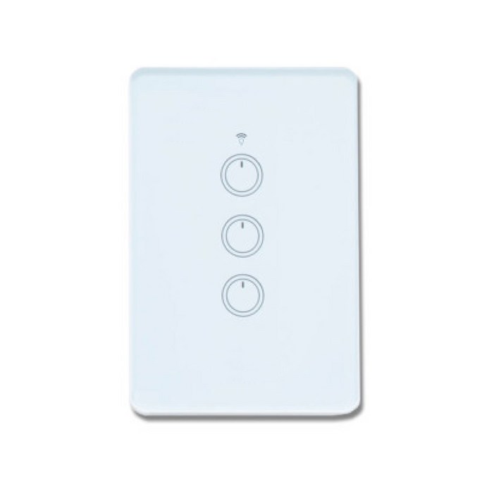 스마트빌 스마트 wifi iot 원격 제어 3구 화이트 스위치 2A440W
