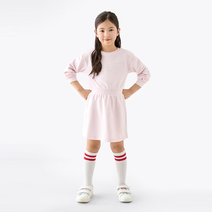 타미힐피거 새틴 아플리케 원피스 T42F6RDR300GT1TOG