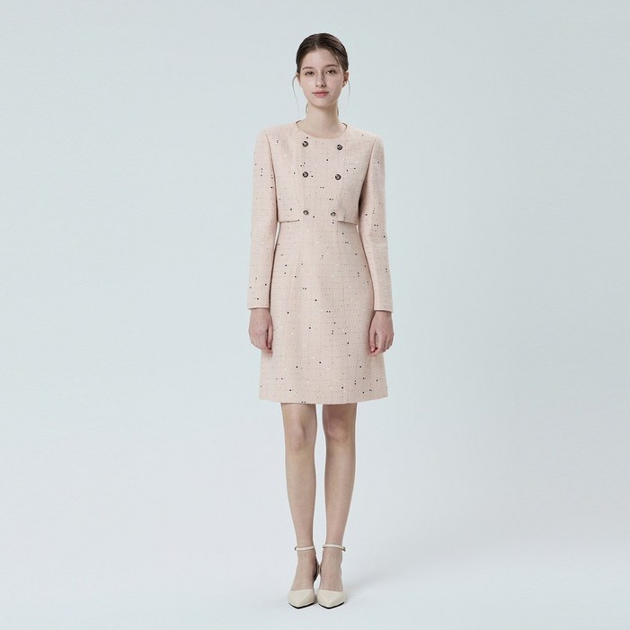 잇미샤 라운드넥 트위드 원피스 ITPAWOP800 846119