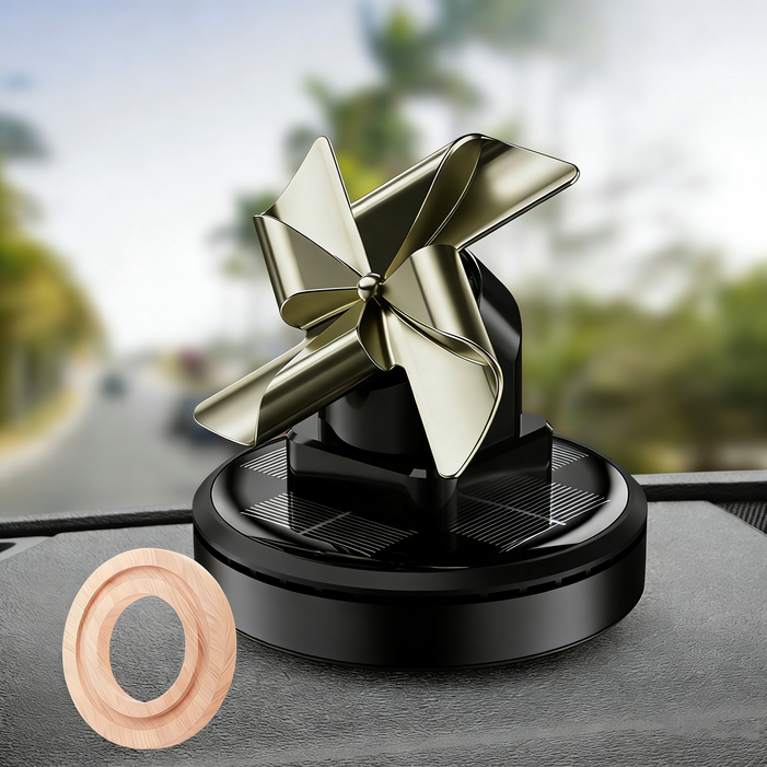 BIKASU 태양능 자동 회전 차량용 방향제 회전 디퓨저 차량용디퓨저 고급 새차선물