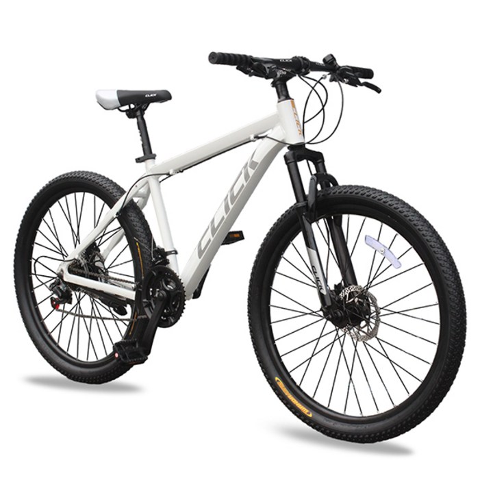 클릭 MTB 자전거 프라임 디스크브레이크 시마노 21단, 1개, 170cm, 제스트 26인치 화이트