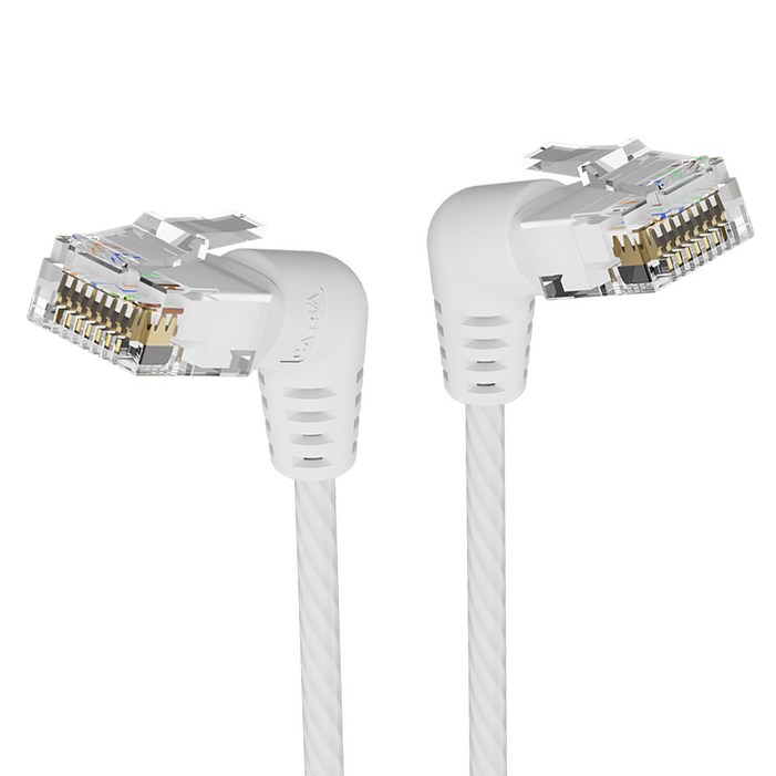 벤션 CAT6A UTP 360도 회전꺽임형 울트라슬림 초고속 기가 랜선 화이트, IBOW, 2m, 1개
