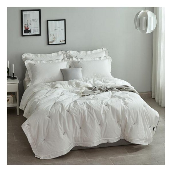 AK플라자 나이스필 랄프 자수 고밀도면 모달 차렵이불S