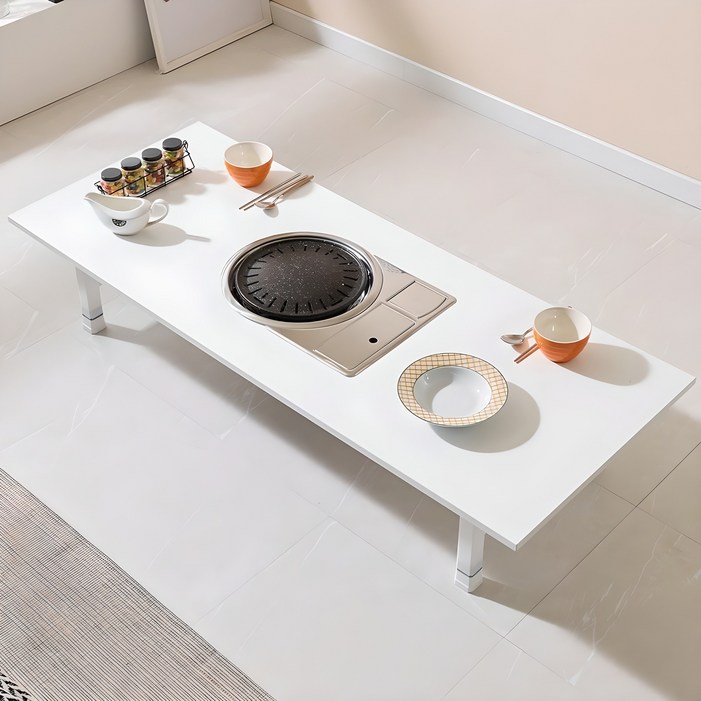 좌식 불판테이블 고기불판 밥상 식탁 가스 버너 900 1200 1500 고기집