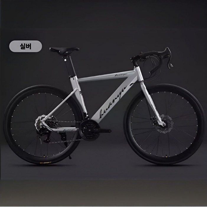 에키레 프리미엄 로드자전거 로드바이크 MTB자전거 사이클 싸이클자전거 중급로드바이크 700c, 1개, 175cm, 티타늄 실버 16단