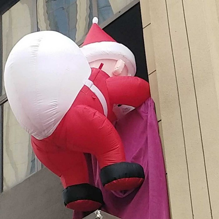 등반산타 에어벌룬 창문 업소용 야외 담넘는 장식