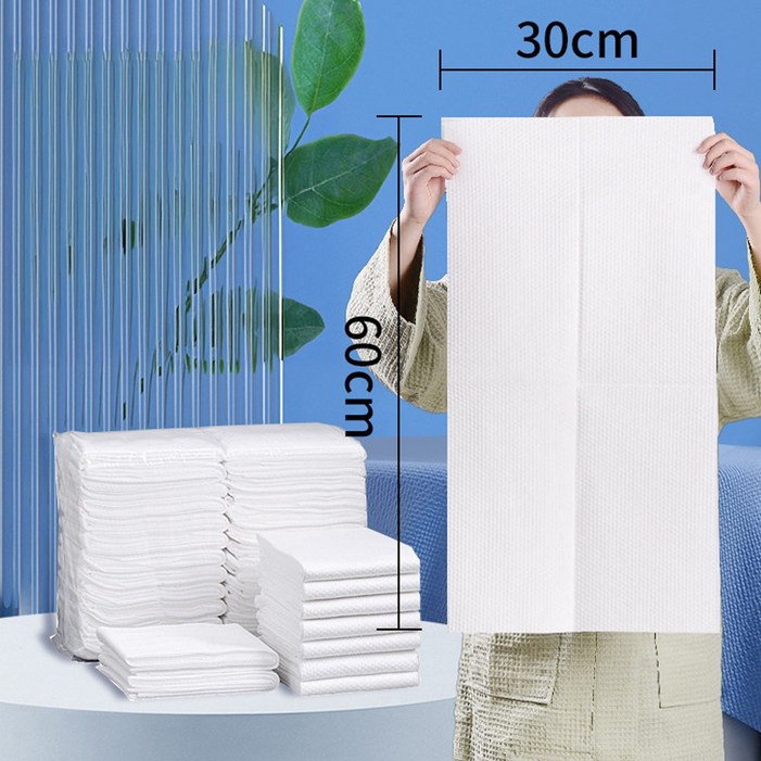 30cm60cm 시우리빙 대량 부드러운 여행용품 일회용 목욕 타올 수건 대용량 30개입50개입100개입