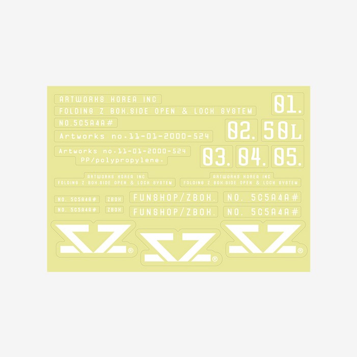 브루클린웍스 Z박스 제트박스 50L Z박스데코스티커