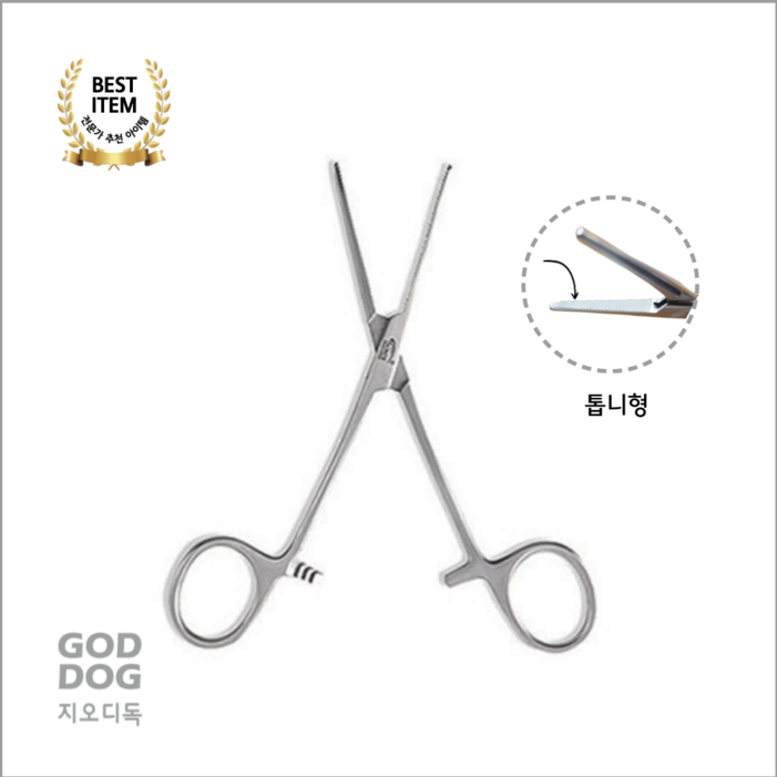 애견 귀관리 직선 겸자가위 귀청소 귀털정리 도그쇼 애견미용사 추천, 50g, 1개