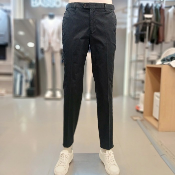  바쏘옴므  여름 네이비 허리밴딩 스트레치 면스판 팬츠 WSZ2PS24A불광