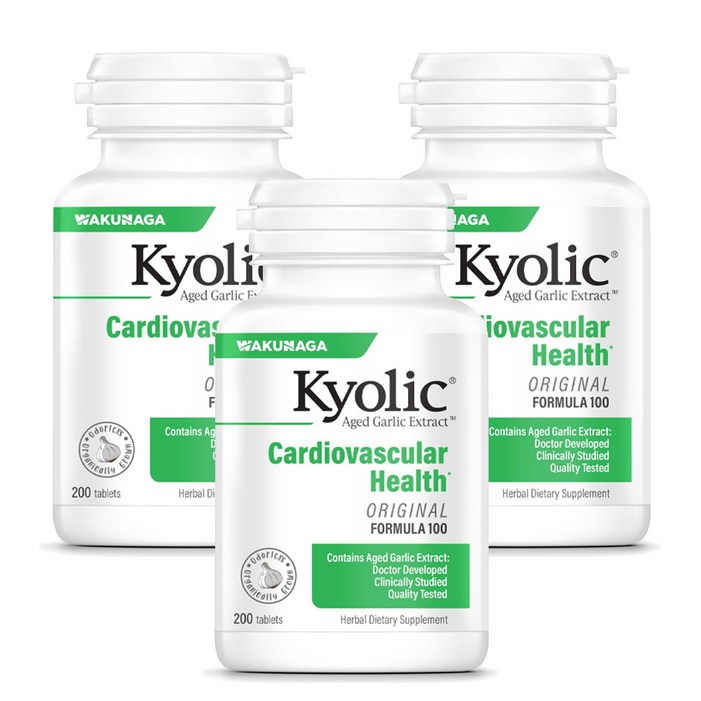 쿄릭 숙성마늘 추출물 포뮬러 100 카디오베스큘러 타블렛, 200정, 3개