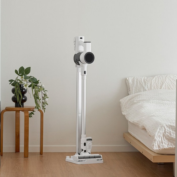 온홈 BLDC 무선 청소기 자동흡입력조절 물걸레 침구 미니 핸디 소형 진공 원룸 가벼운, 화이트, HO490BLD