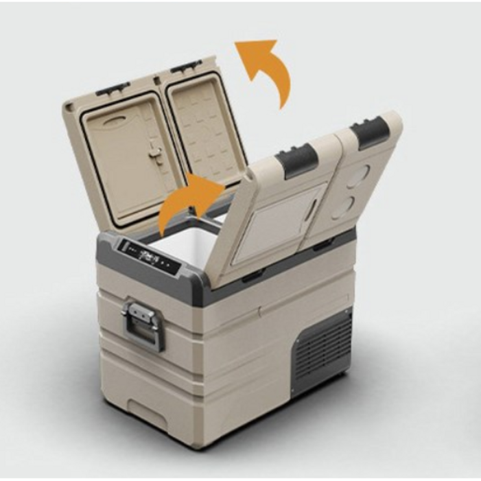 알피쿨 TA TAW 354555 차량용 가정용 냉장고 겸용 아이스박스 양문 듀열 제어판 냉장냉동 분리온도 계열