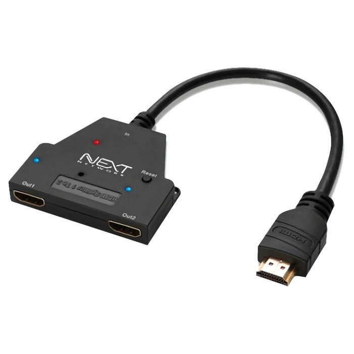 넥스트유 이지넷 유비쿼터스 HDMI 1대2 모니터 분배기 NEXT0102SPC