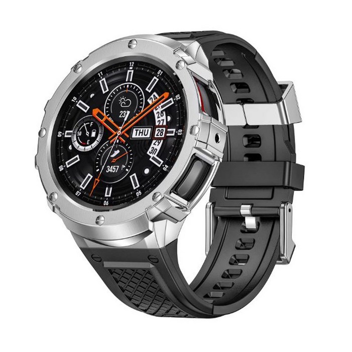 COCOGO갤럭시워치5 45프로 전용 스테인리스 케이스 실리콘 일체형 스트랩