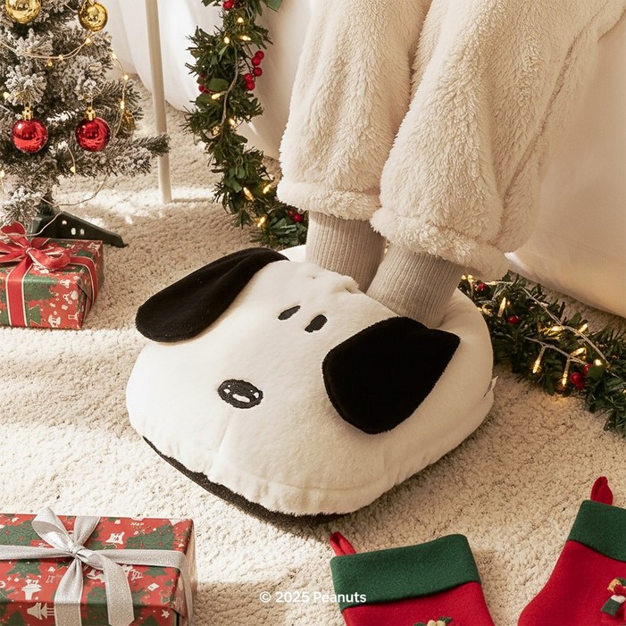 룸디 스누피 풋워머 마사저 USB 온열 발난로