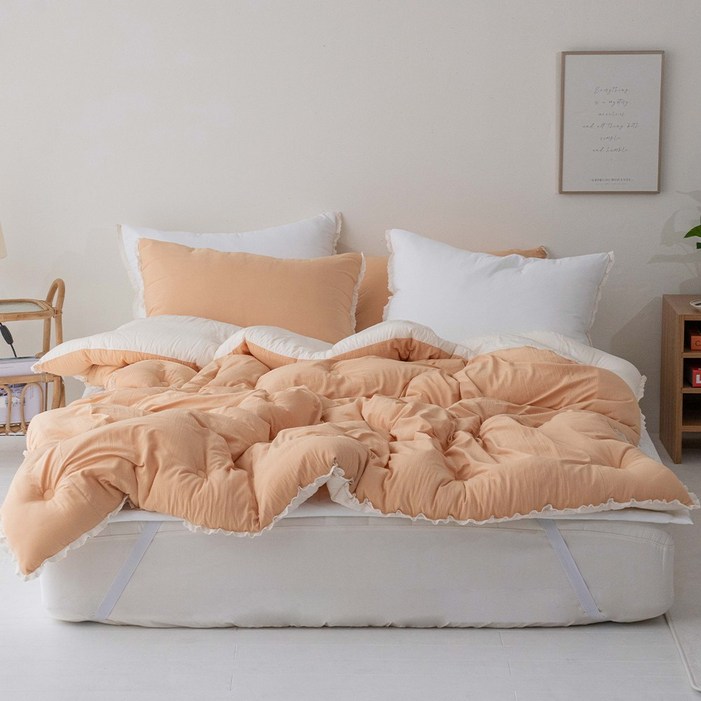 모달100 양면이불 투톤 부드러운 사계절 차렵이불 세트 ,백화점납품