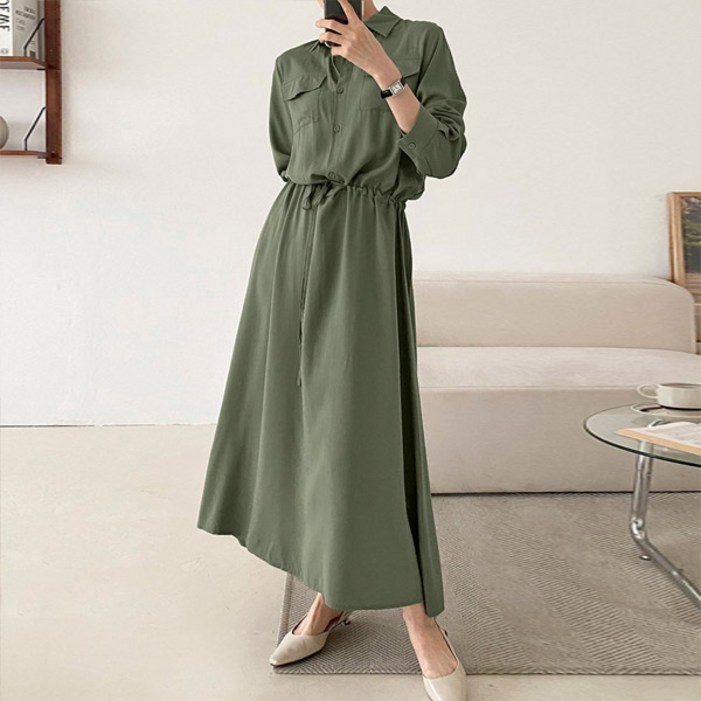 마이쏭 여성 빅사이즈 간절기원피스 리처드셔츠롱원피스