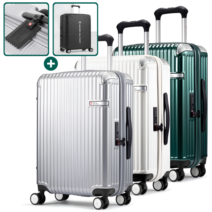 스위스밀리터리 튼튼한 캐리어 기내용 중대형 확장형 캐리어 솔리오
