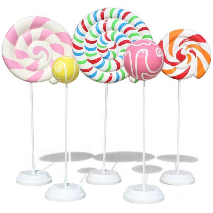 대형 사탕 조형물 롤리팝 팝업스토어 쇼핑몰 호텔