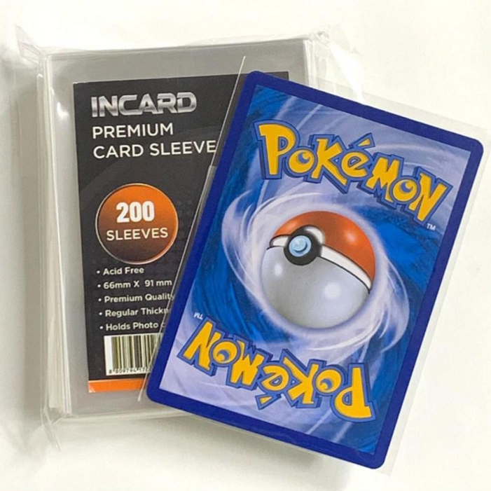 인카드 포켓몬카드 프로텍터 슬리브 울트라클리어 200매 카드보관 투명비닐