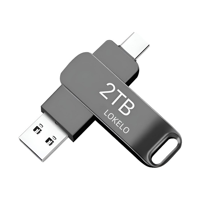 2TB TypeC 고속 USB 3.0 대용량 플래시 드라이브 휴대폰 컴퓨터 겸용 OTG