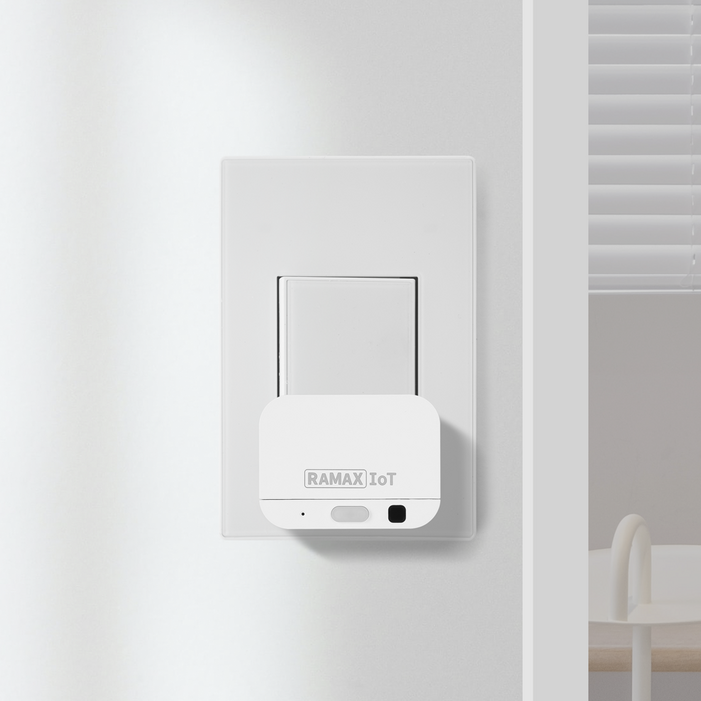 라맥스 IoT 스마트 미니 스위치 버튼 원격제어 리모컨 누워서불끄기 자동 무선 와이파이 RSA021W, 1개