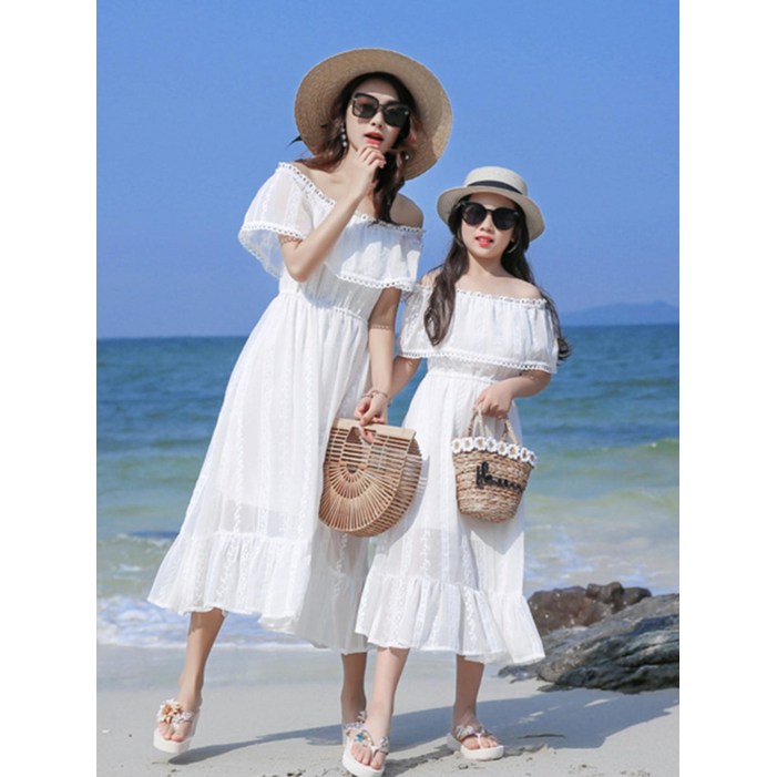 시밀러룩 여름 원피스 엄마랑 딸 커플룩 휴양지룩 바캉스룩