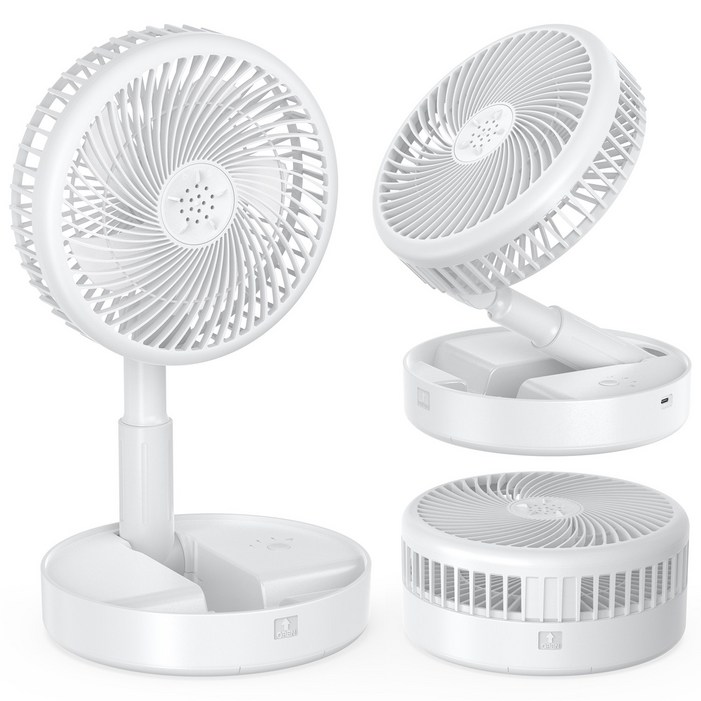 UOOFON 무선 탁상용 선풍기 휴대용 접이식 캠핑 BLDC 무소음