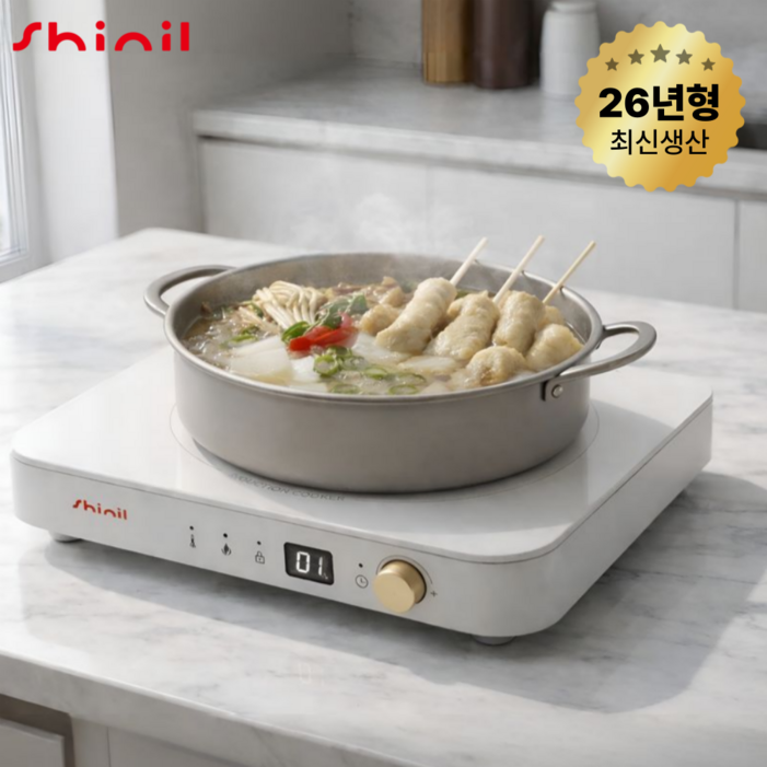 2026년 신제품 신일 프리미엄 1구 인덕션 전기레인지 SHLM2000WT, 일반형, SHLM2000WT