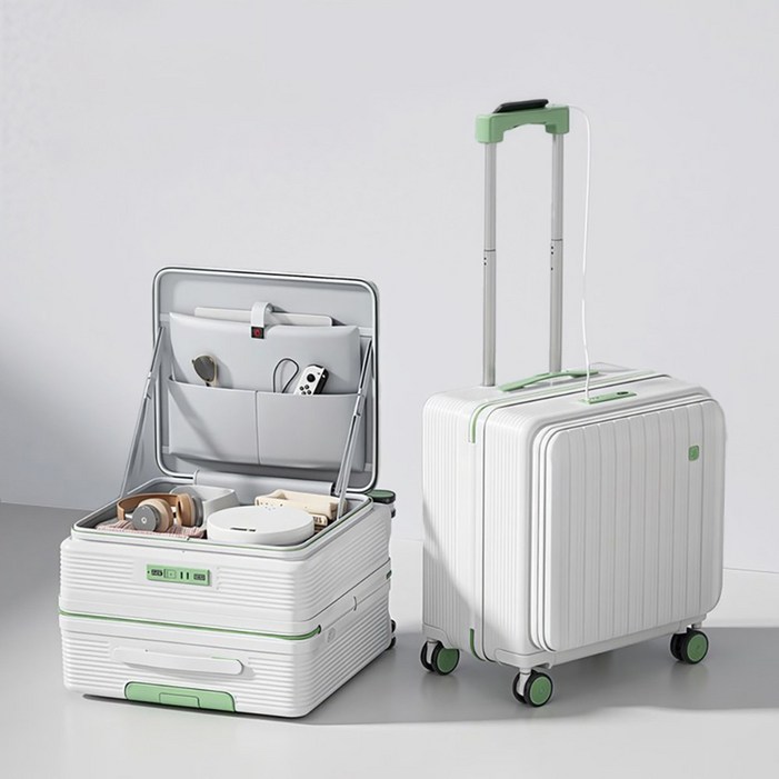 Chephie 무기한 AS 보증 전면오픈 소형 기내용 여행용 캐리어