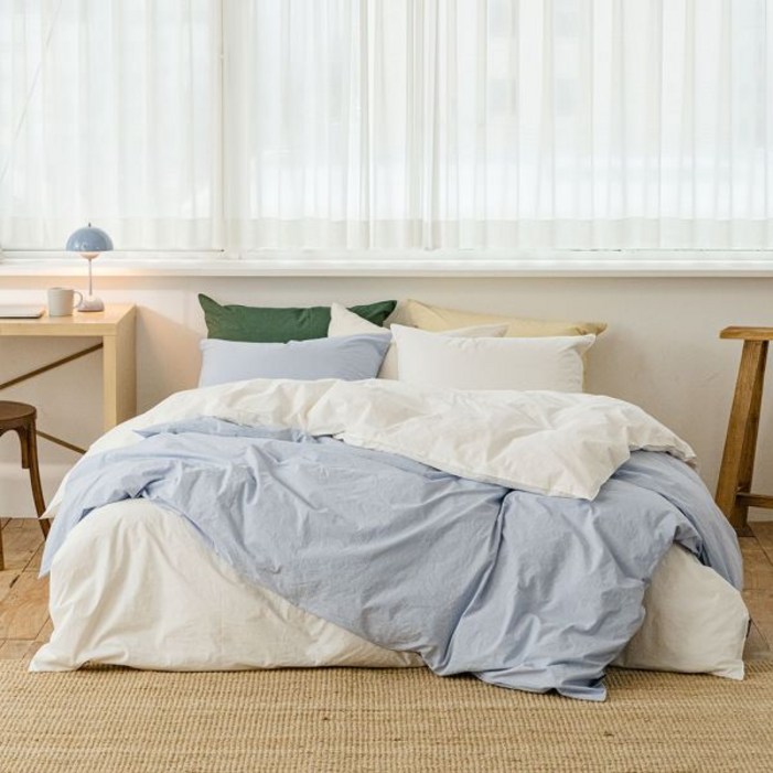 소프라움앤 데일리코튼 60수 바이오워싱 순면 이불커버 싱글