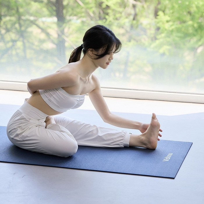비슈누 평생매트 논슬립 요가매트 6mm 인체무해 고밀도 PER 최고급 소재, 그레이, 1개