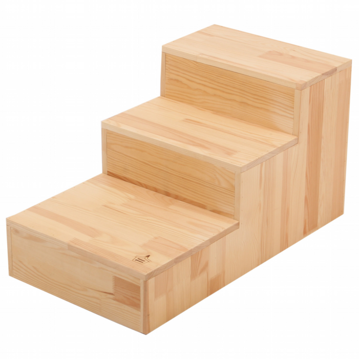 이너피스 원목 3단 침대 쇼파 강아지 계단 펫스텝 B, 1개