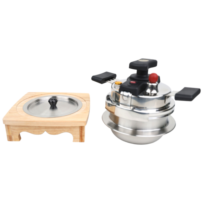 굿밥 1인용 2인용 압력솥 누룽지 미니 압력밥솥 인덕션 하이라이트 소형 압력밥솥 빠른 조리, 1세트