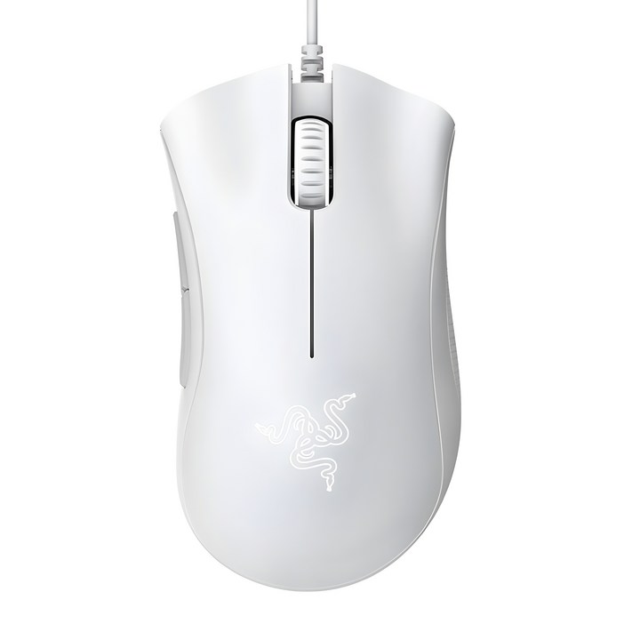레이저 DeathAdder Essential 유선마우스, RZ01-0385, 화이트