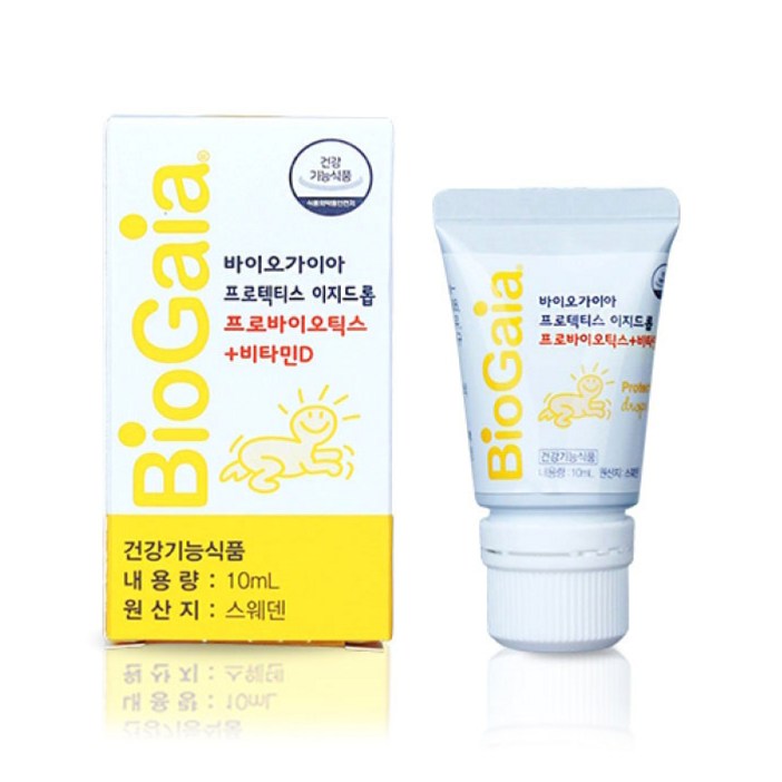 바이오가이아 프로텍티스 이지드롭 프로바이오틱스 + 비타민 D 영양제, 10ml, 1개