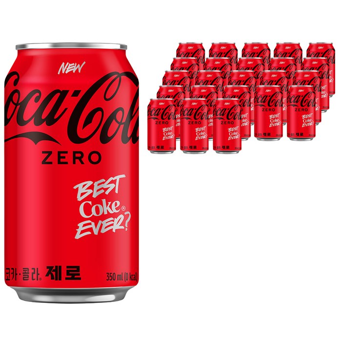 코카콜라 제로, 350ml, 24개