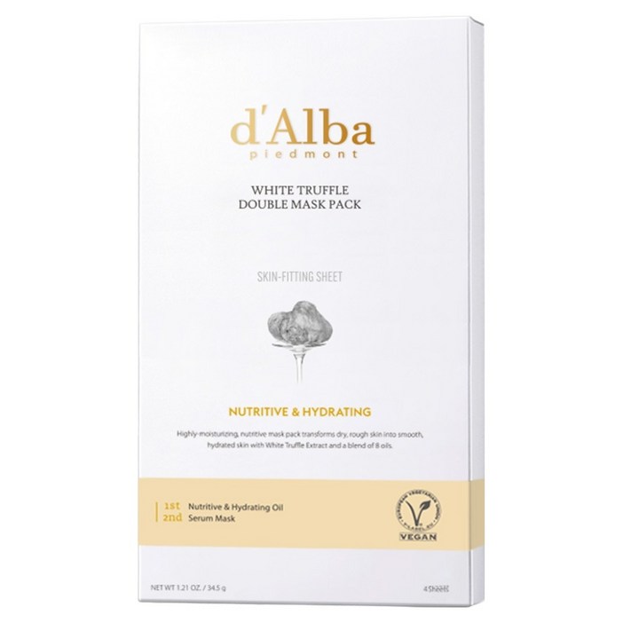 달바 화이트 트러플 더블 영양 보습 마스크팩 130g