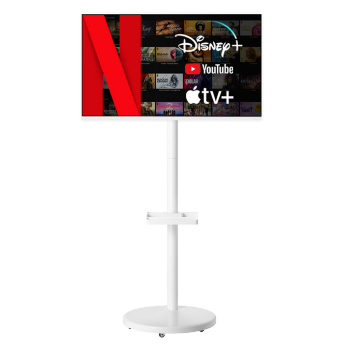 이노스 무빙스탠드 화이트 이노스 삼성 M5 M7 삼탠바이미 거치대 TV 스탠드 베사홀 200mm, FS20
