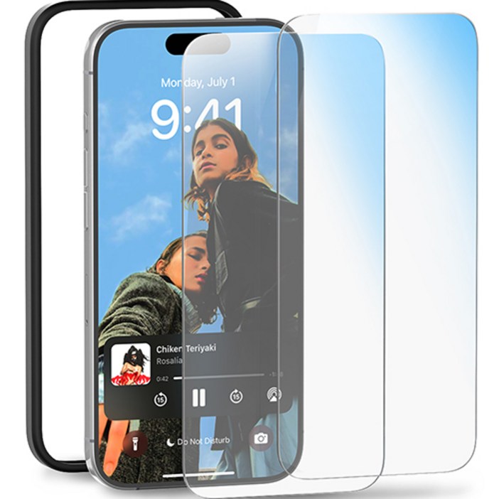 구스페리 강화유리 휴대폰 액정보호필름 2p 세트, 1세트