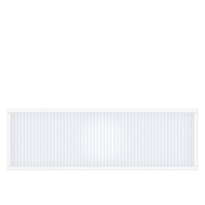 타공판닷컴 클리어 아일랜드 폴리카보네이트 파티션 세로 1000 x 120 x 300 mm, 프레임화이트  패널오팔화이트