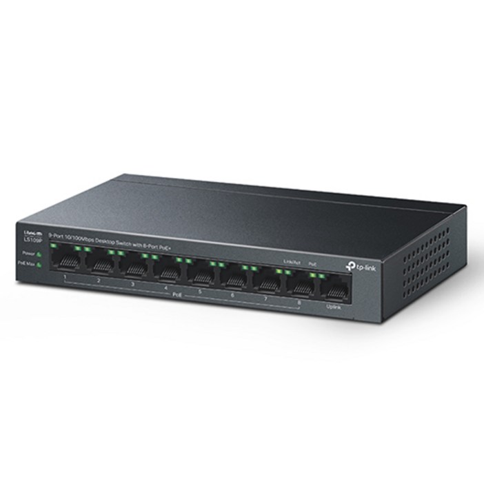티피링크 9포트 10 100Mbps 데스크톱 스위치, LS109P, 1개