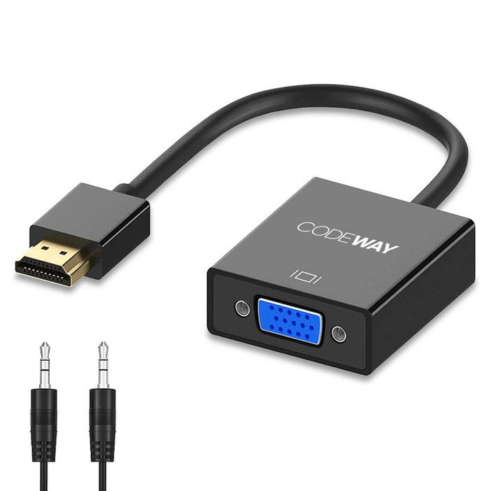 코드웨이 HDMI to VGA 오디오 지원 컨버터 16cm, 1개, 단일상품