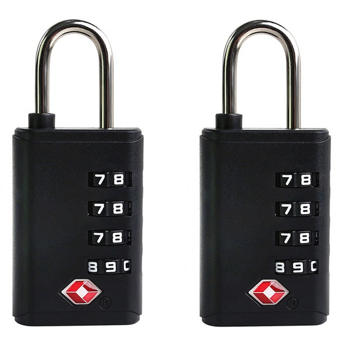 트래블큐브 초경량 TSA 안전자물쇠 4다이얼 블랙