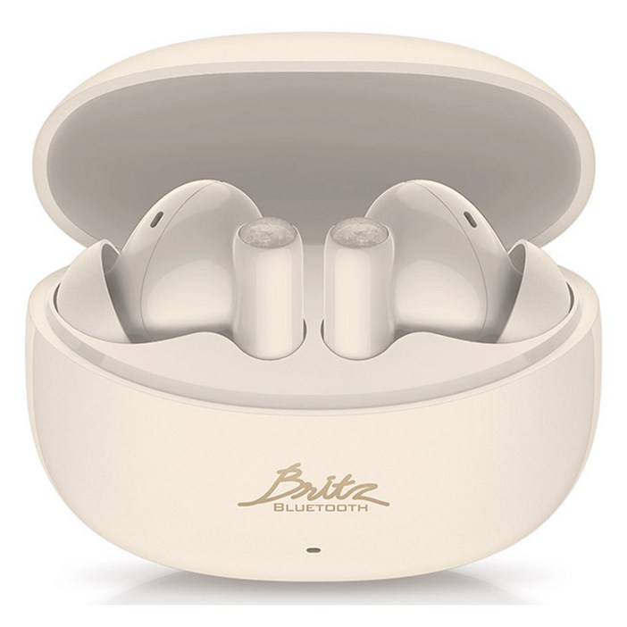 브리츠 노이즈캔슬링 무선 블루투스 v5.3 이어폰, AcousticANC7, 아이보리