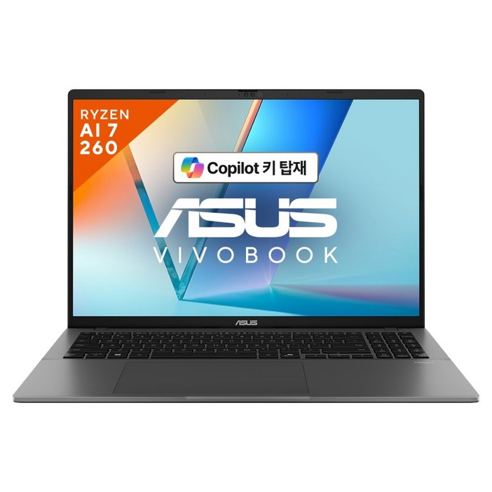 에이수스 2025 비보북 S 16 라이젠7, 매트 그레이, M3607HARP024, 16GB, 512GB, Free DOS