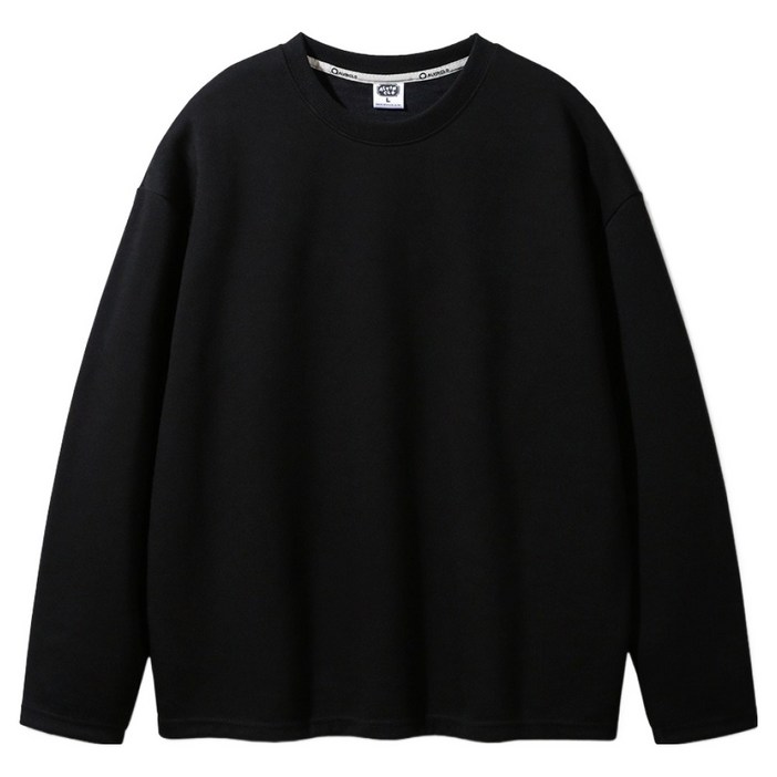 앨빈클로 더블코튼 무지 오버핏 긴팔 티셔츠 AVT313