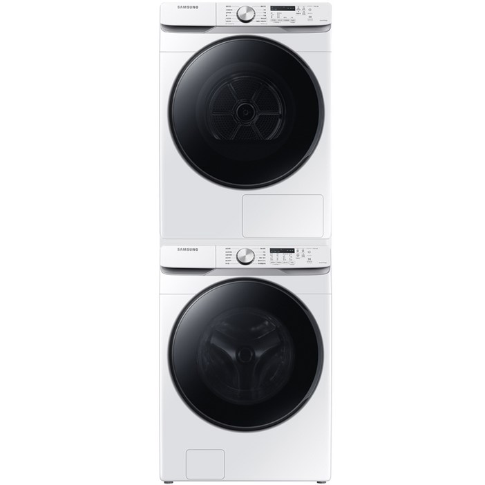 삼성전자 그랑데 세탁기 WF19T6000KW 19kg  건조기 DV17T8520BW 17kg  직렬설치 키트 방문설치